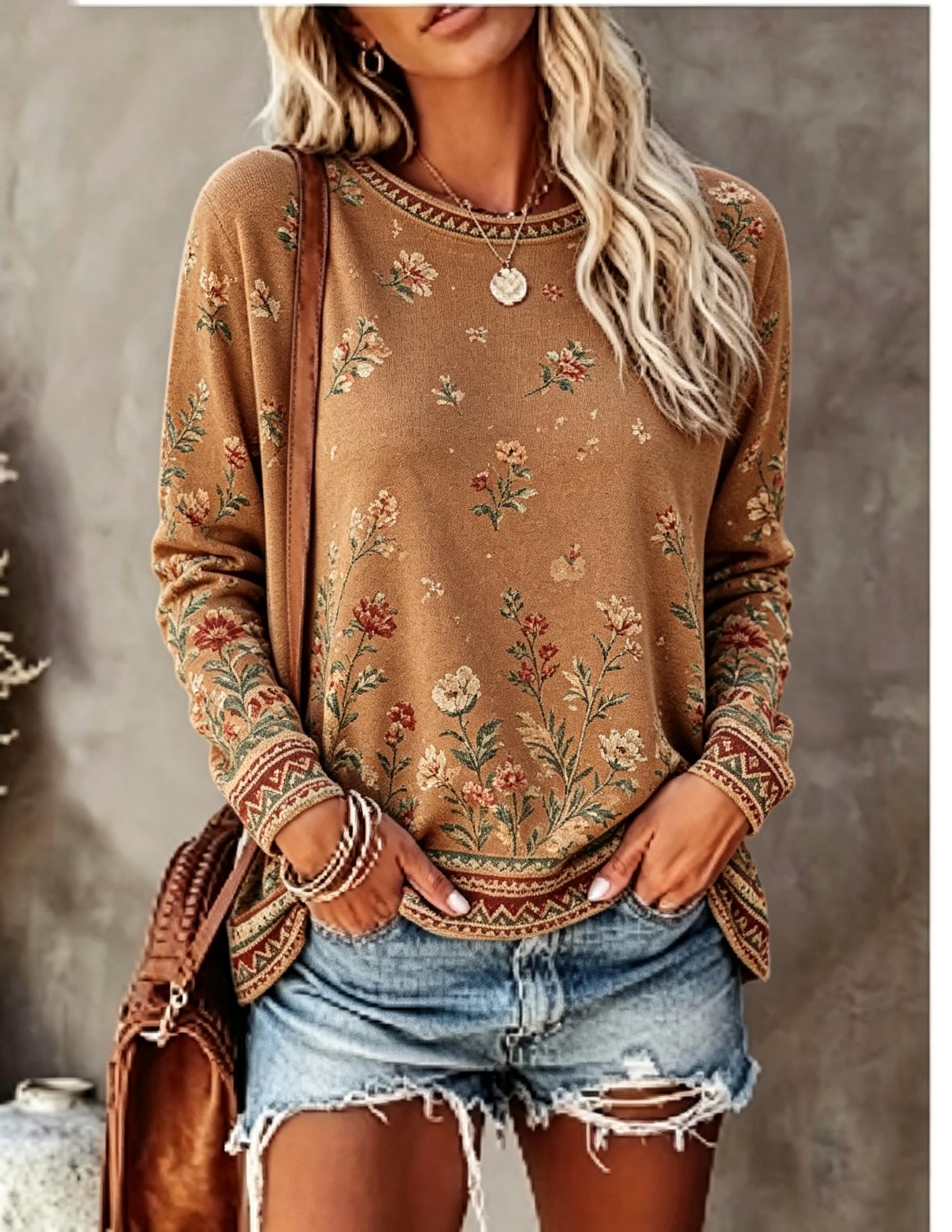 Winter Clothing For Women - T-shirt à manches longues et col