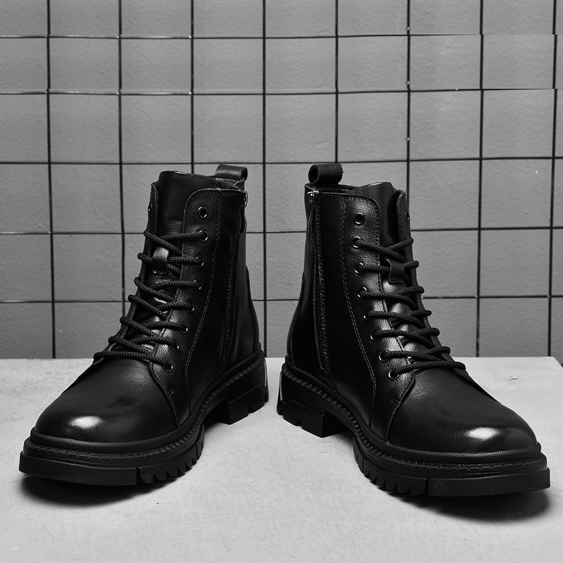 Winter Clothing Hiking - Bottes en cuir véritable pour hommes,