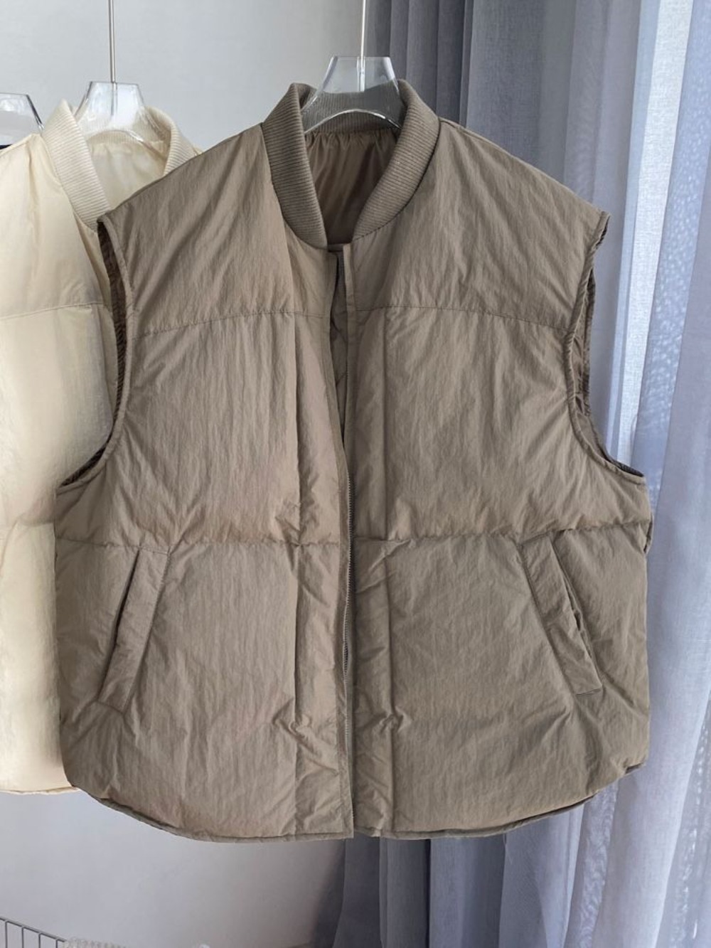 Gilet parka chaud col rond hiv - Winter Clothing Hong Kong avis et prix