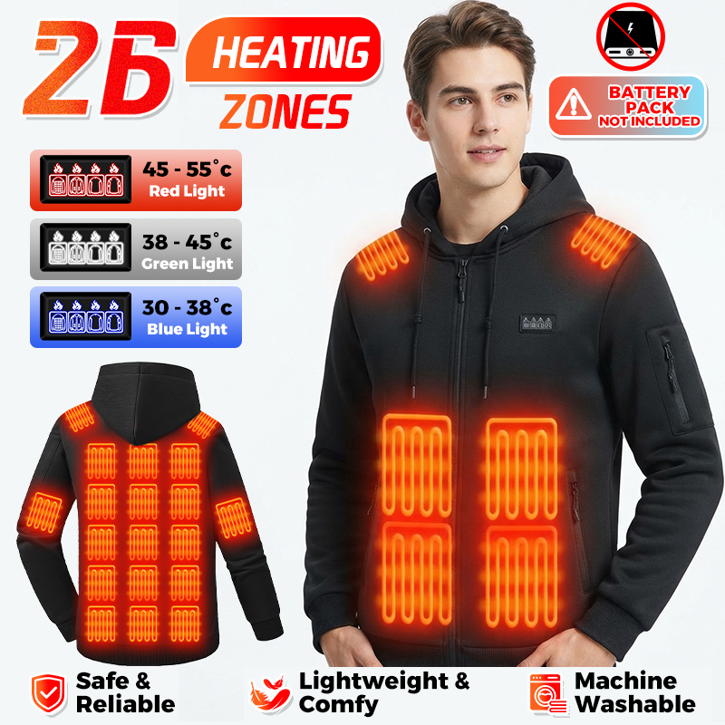 Sweat à capuche chauffant, 26  - Winter Clothing Hiking avis et prix