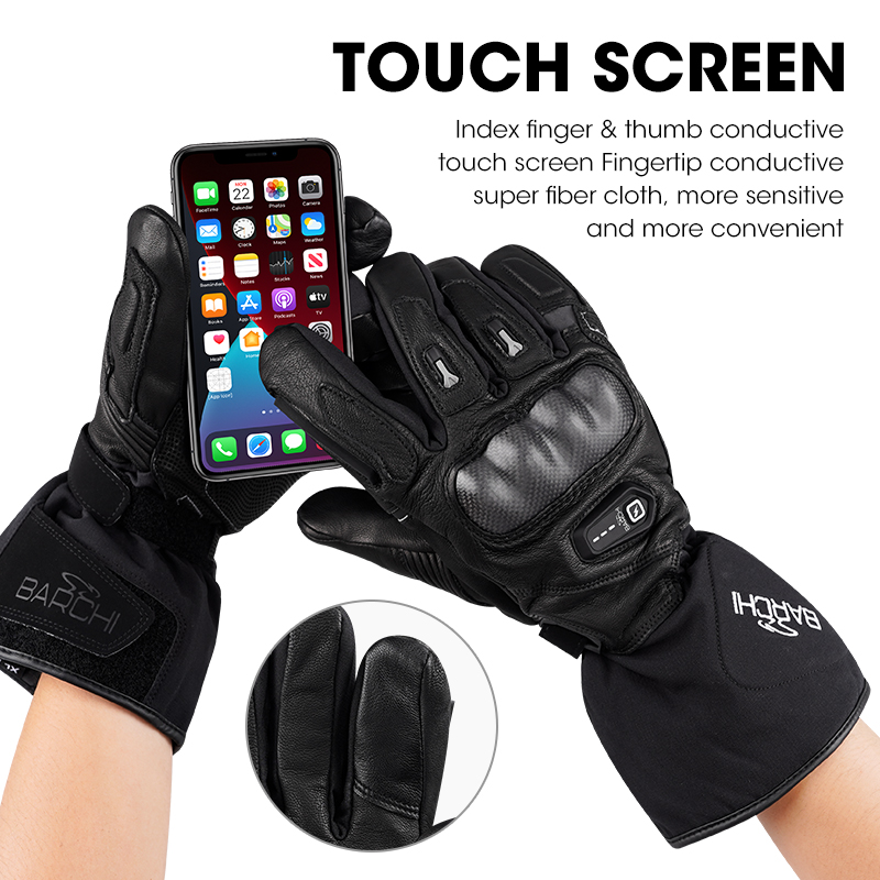 Gants de moto en cuir chauffan - Heated Gloves Electric avis et prix